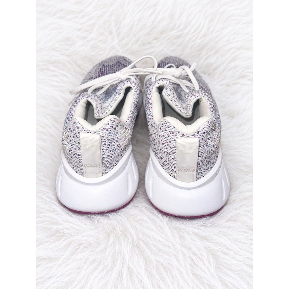 adidas Swift Run 22 Sneakers Women's 9 | White Purple Pink Knit Running Shoes - Picture 4 of 7